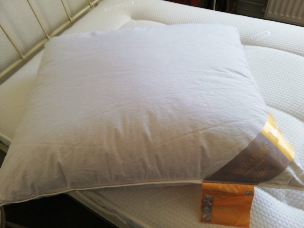 Vandyck Pure Nature Zacht Hoofdussen 65% Ganzenveren, Gebruikt, Eenpersoons, Wit, Vandyck