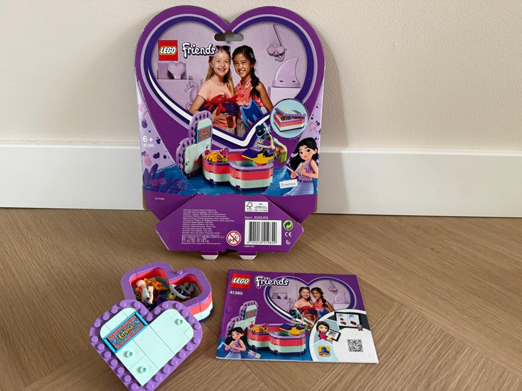 LEGO Friends Emma's Hartvormig Doosje 41355, Ophalen of Verzenden, Zo goed als nieuw, Overige merken