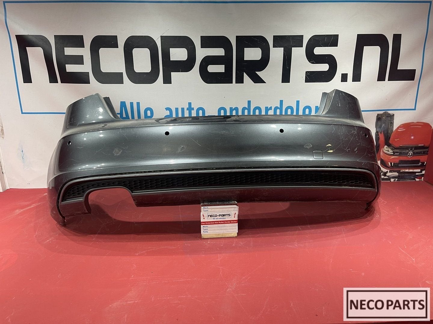 BUMPER AUDI A3 8V 8V3 S LINE SPORTBACK ACHTERBUMPER, Gebruikt, -, Achter, -