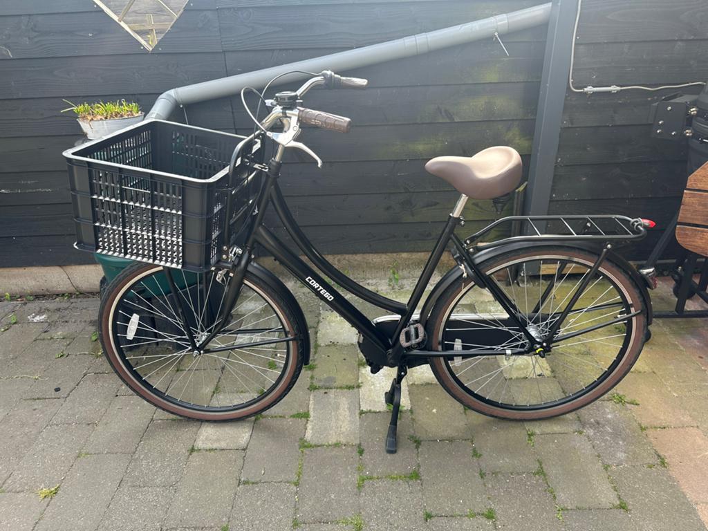 Bijna nieuwe Cortego damesfiets - 28 inch - 3 versnellingen, Fietsen en Brommers, Fietsen | Dames | Damesfietsen, Velgrem, 50 tot 53 cm