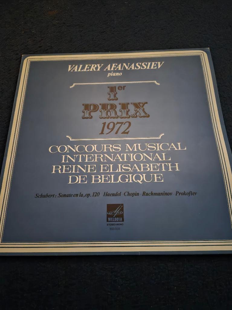 Valery Afanassiev - 1er Prix 1972 Concours Reine Elisabeth, Cd's en Dvd's, Ophalen, Gebruikt, 1970 - 1979, Inclusief binnenhoes