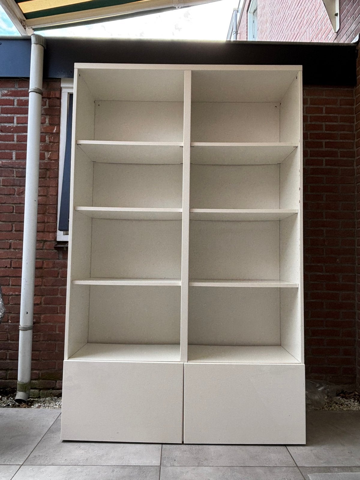 Besta vakkenkast wit 120/194/40cm, Ophalen, Overige materialen, Strak modern, Gebruikt