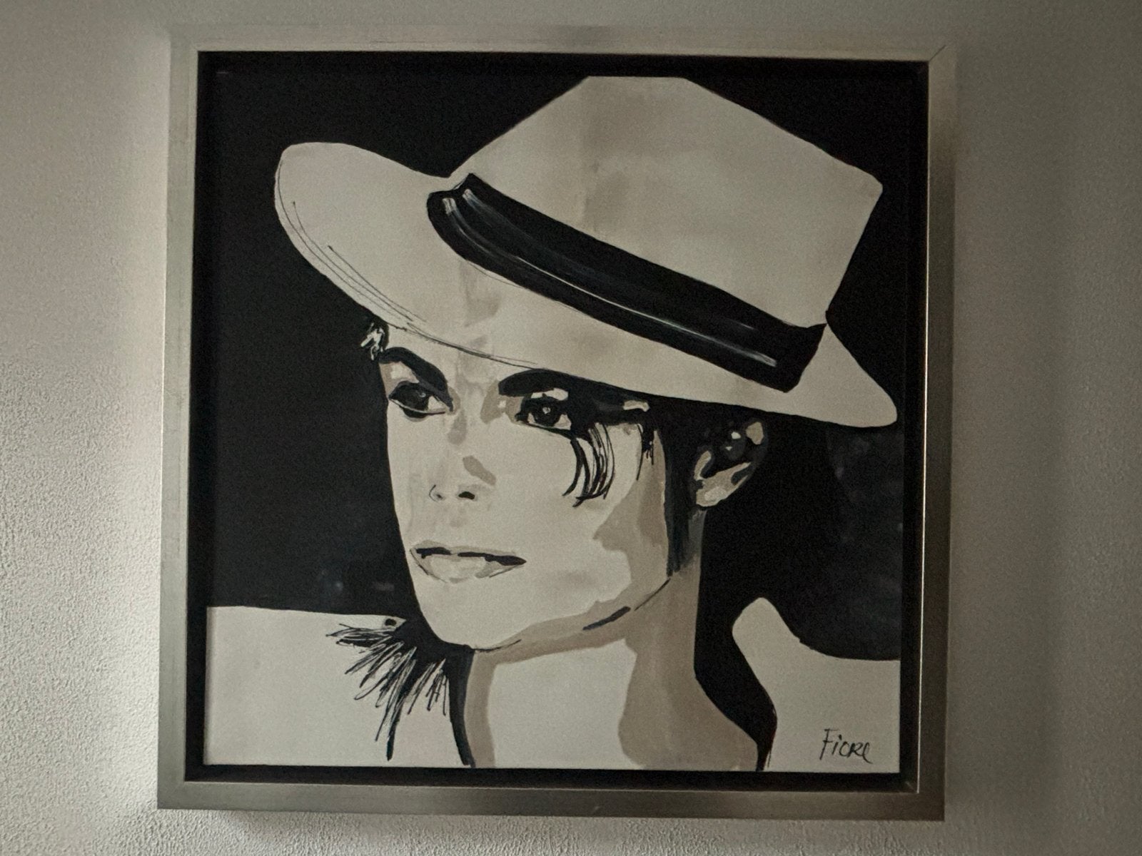 Michael Jackson Schilderij - Pop Art Stijl met Lijst, Ophalen