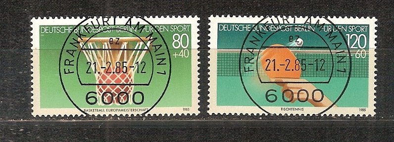 Sport-41 Berlin 732-733, Ophalen of Verzenden, Gestempeld, Sport
