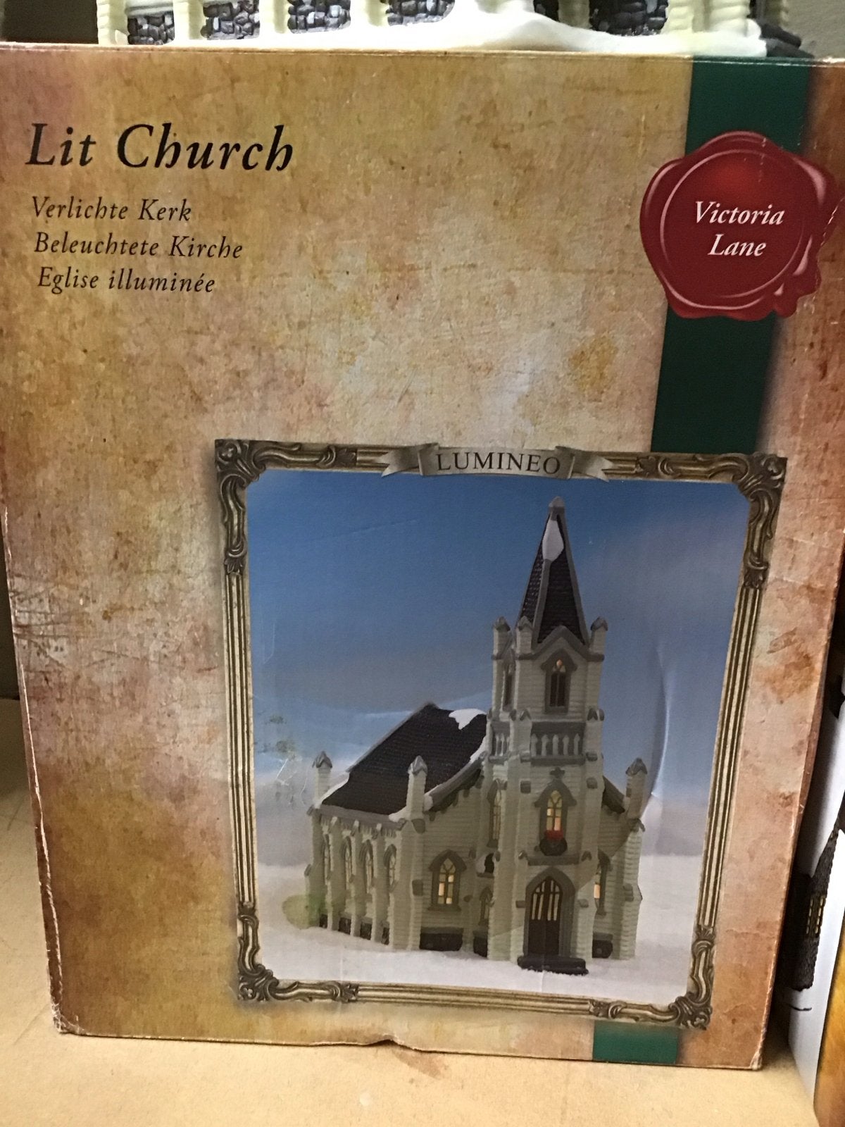 Verlichte kerk, Victoria Lane keramiek, Ophalen of Verzenden, Zo goed als nieuw