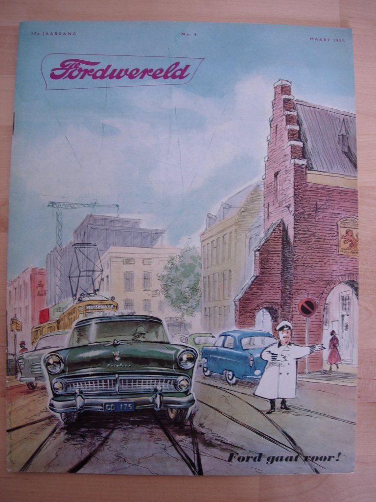 Ford Wereld Maart 1955 – Fordwereld, Boeken, Ford, Ophalen of Verzenden, Zo goed als nieuw, Ford