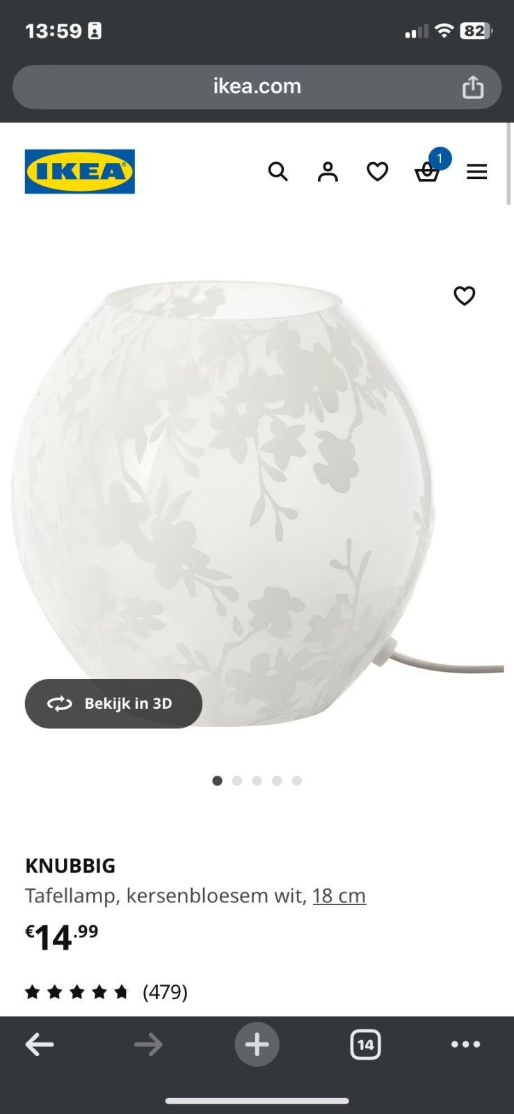 2x Ikea tafellamp, Ophalen