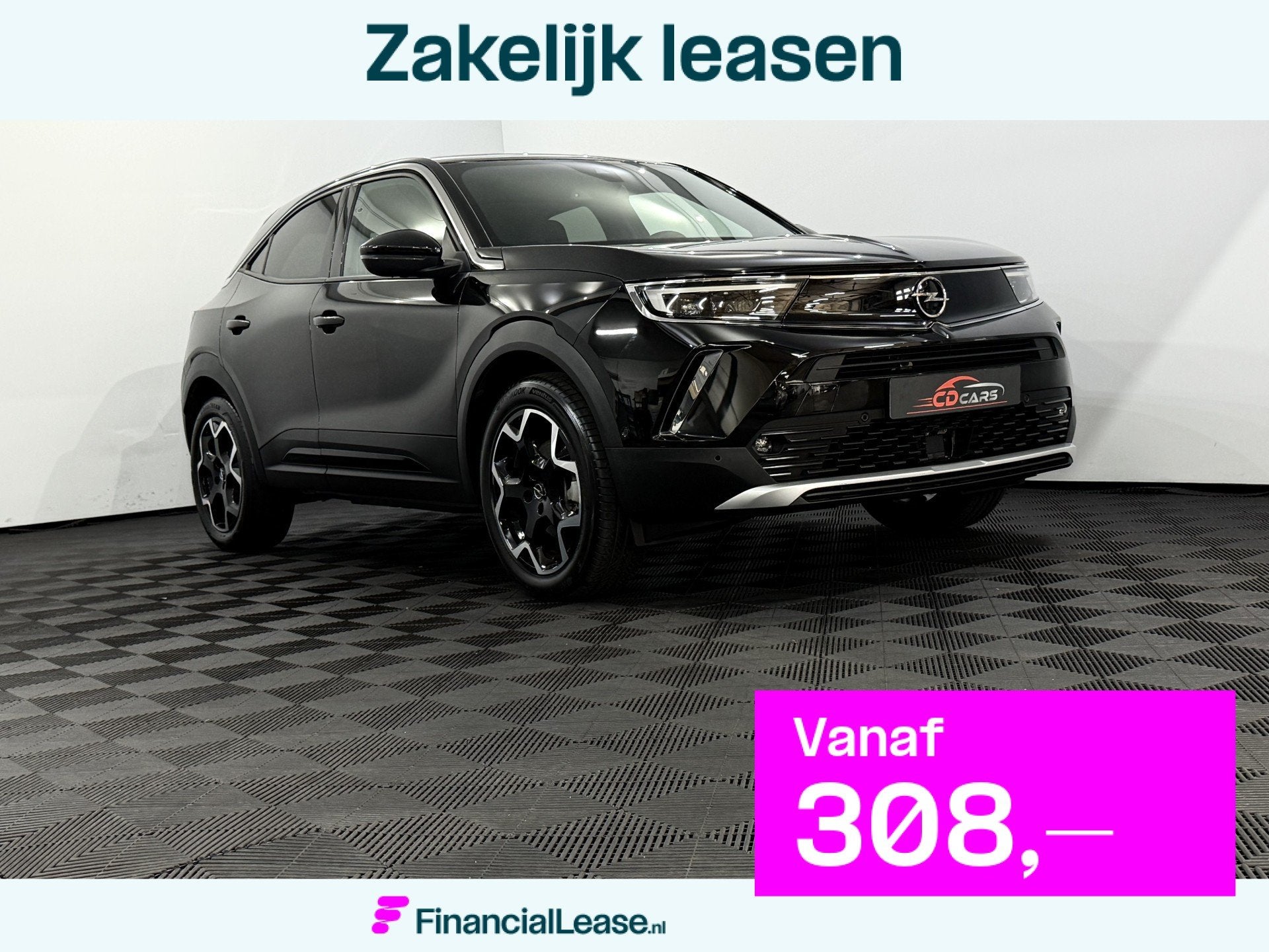 Opel Mokka-e Ultimate 50-kWh 11kw bl. Camera, Navi, Virtual, Mokka-e, SUV of Terreinwagen, Lease, Leder en Alcantara