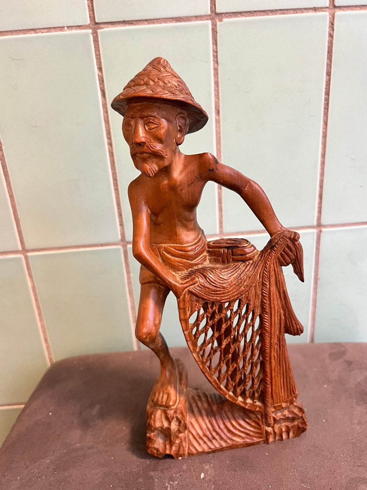 Antiek  houten beeld, Antiek en Kunst, Kunst | Beelden en Houtsnijwerken, Ophalen of Verzenden