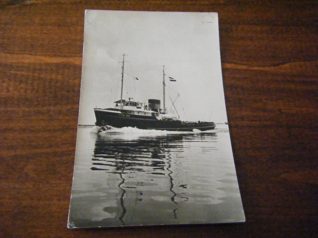 J41 - Schip - Sleepboot Rode Zee - Mooi/Oud, Ophalen of Verzenden, Gebruikt, Kaart, Foto of Prent