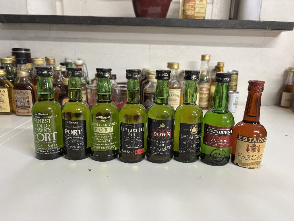 Lot van 8 Vintage Port miniaturen, Ophalen of Verzenden, Gebruikt