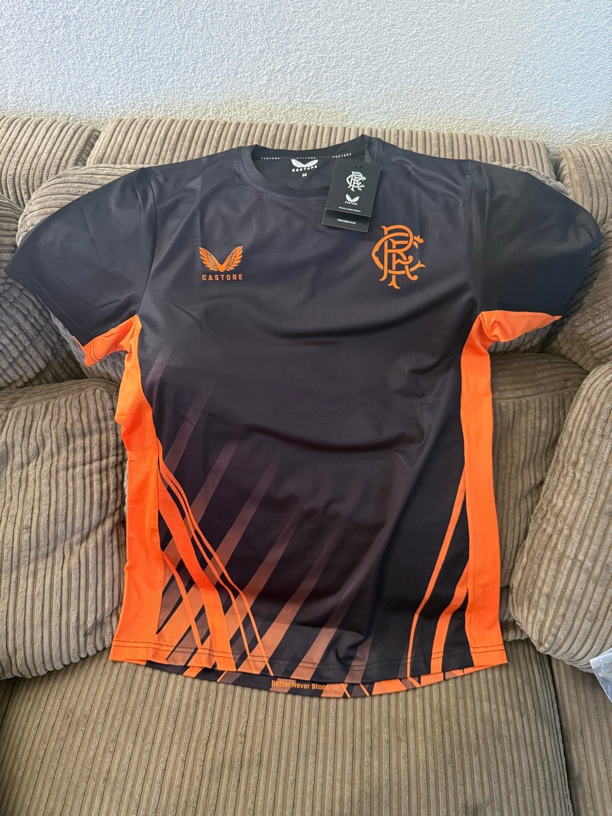 Nieuw Rangers FC Training Shirt Maat M, Maat 48/50 (M), Zwart, Nieuw, Ophalen of Verzenden
