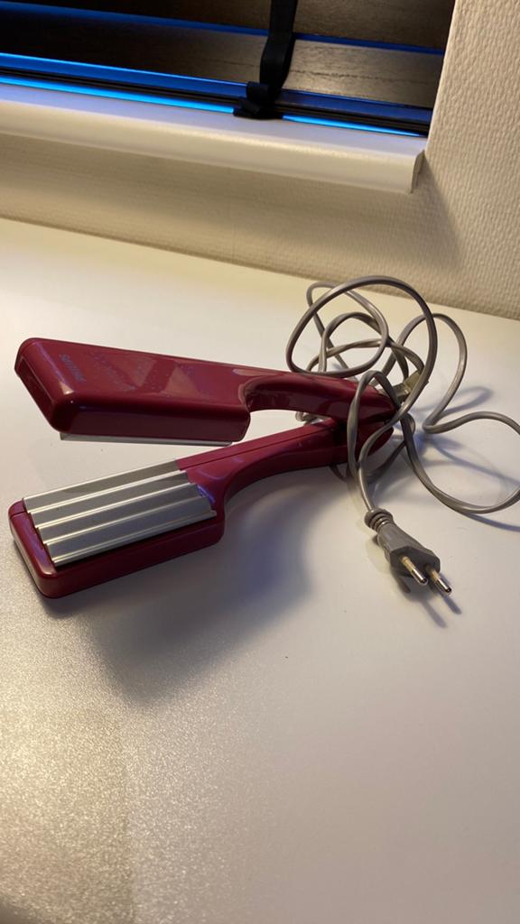 Philips haarwafelijzer - Vintage krultang, Ophalen of Verzenden, Gebruikt, Haarverzorging
