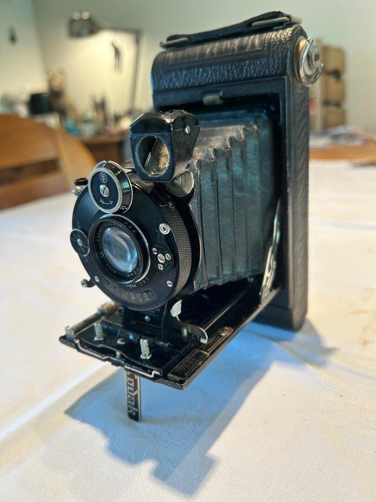 KODAK COMPUR  antieke balgcamera, Ophalen of Verzenden, Gebruikt, Compact, Kodak
