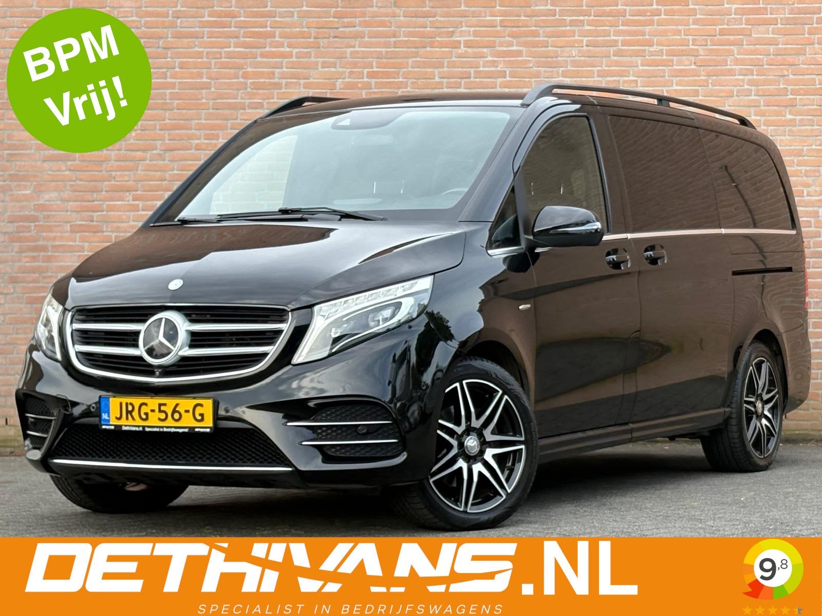 Mercedes-Benz V-Klasse 250d 4-MATIC Lang 8-Pers. AMG-Avantga, Auto's, Automaat, 15 km/l, 2000 kg, Zwart