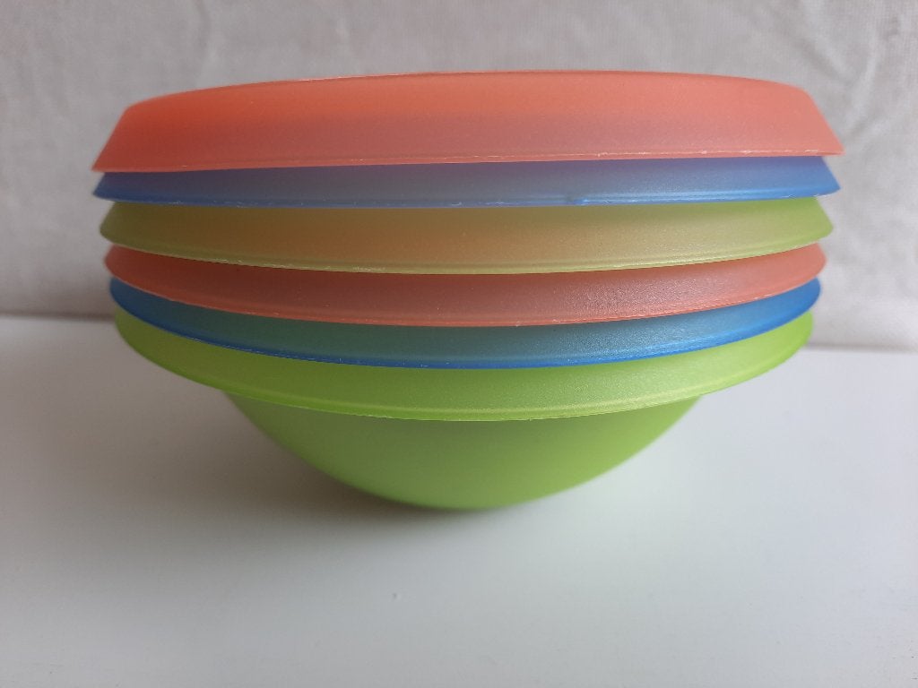 Plastic bakjes voor fruit chips of toetje (6 stuks), Ophalen of Verzenden