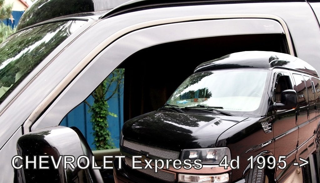 zijwindschermen raamspoilers donker oa Chevrolet Express, Ophalen of Verzenden, Nieuw