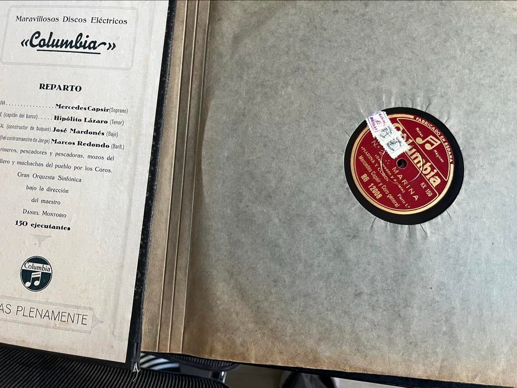 Columbia "Marina" Opera Completa - Historische Opname, Gebruikt, 10 inch, Opera of Operette, Modernisme tot heden