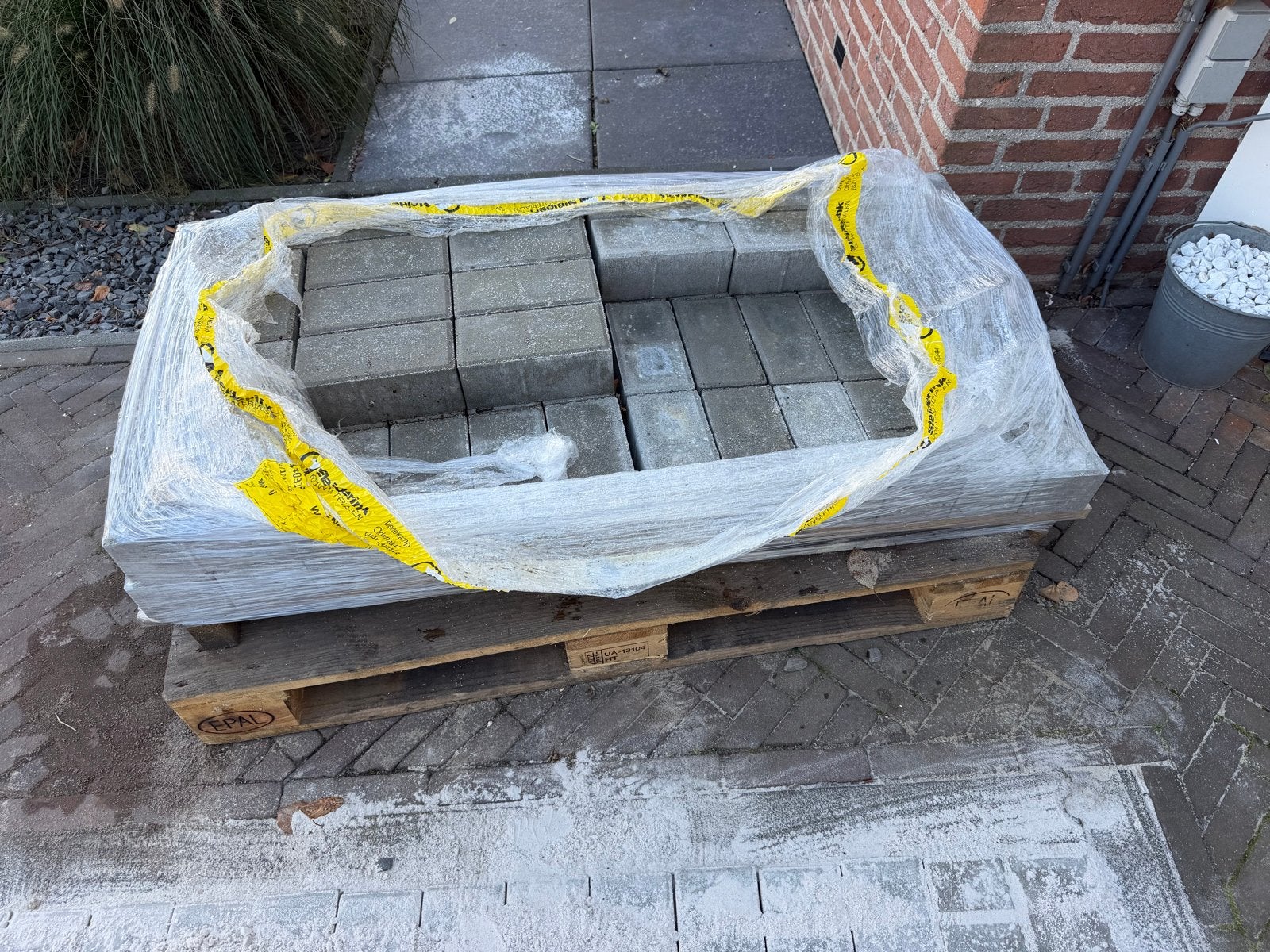 Betonnen klinkers op pallet - nieuw, Ophalen, Klinkers, Nieuw, Minder dan 5 m²