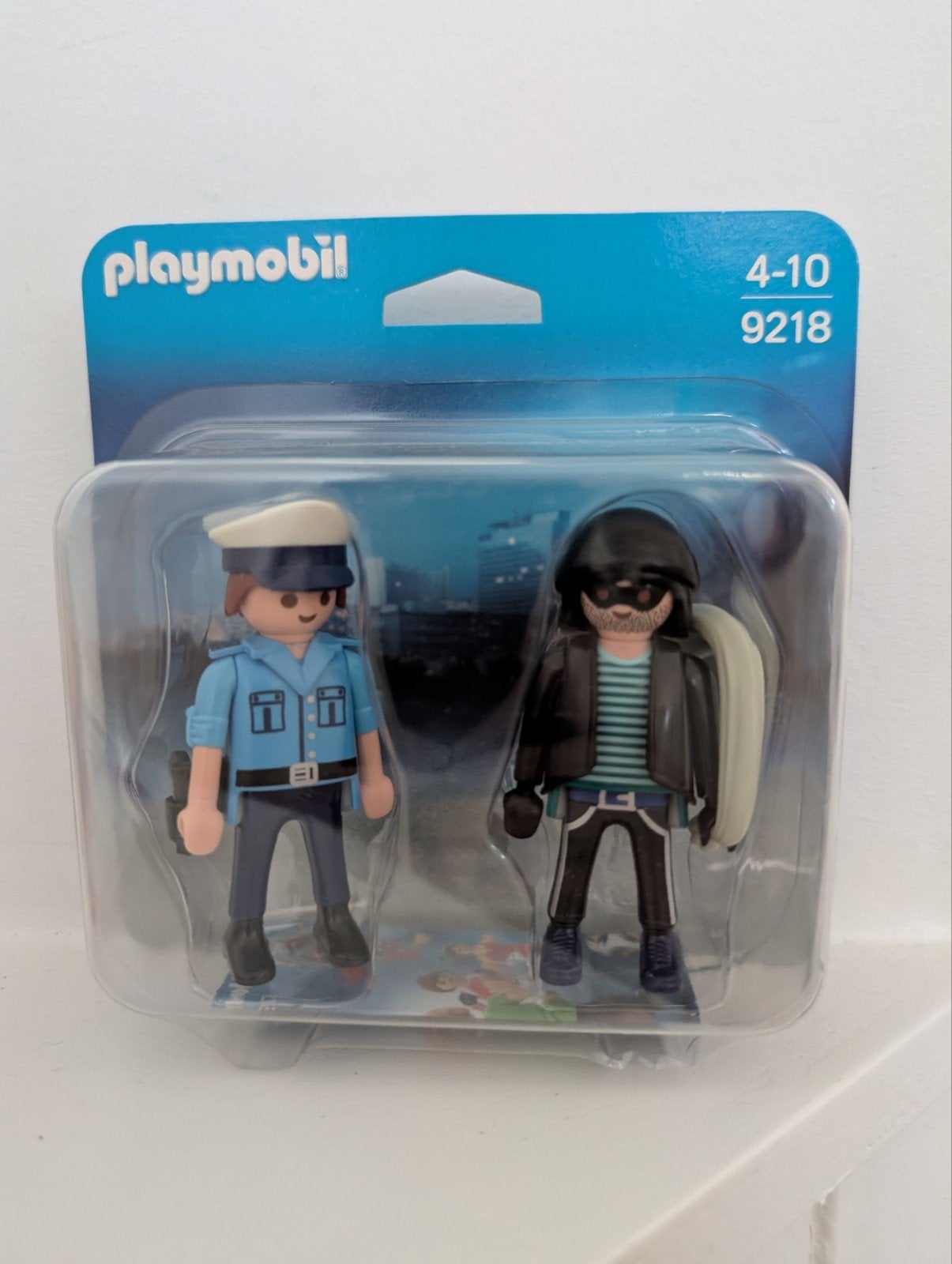 Playmobil  politie agent + boef, duopack 4218, Complete set, Nieuw, Ophalen of Verzenden, Figuren