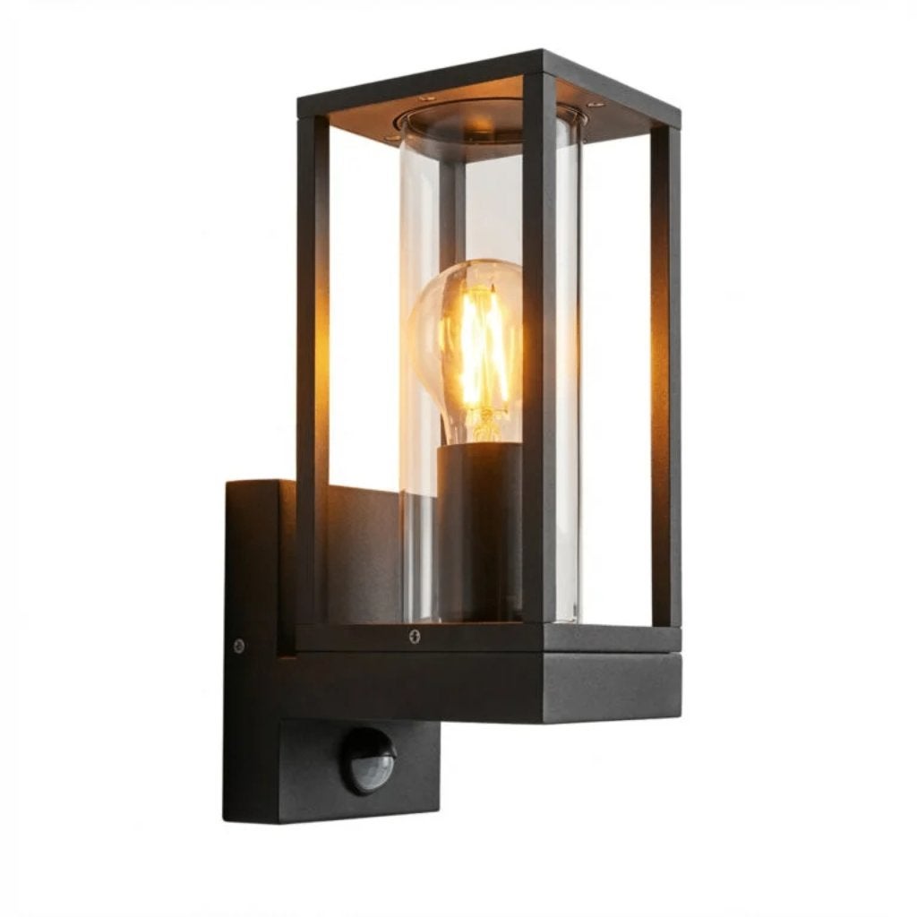 Buitenlamp met bewegingssensor aluminium - nieuwprijs 59,95, Minder dan 50 watt, Wandlamp, Ophalen of Verzenden, Netvoeding