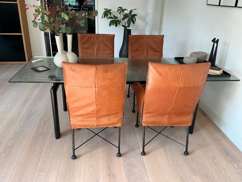 Montis chaplin stoelen, Huis en Inrichting, Ophalen, Gebruikt, Overige kleuren, Leer