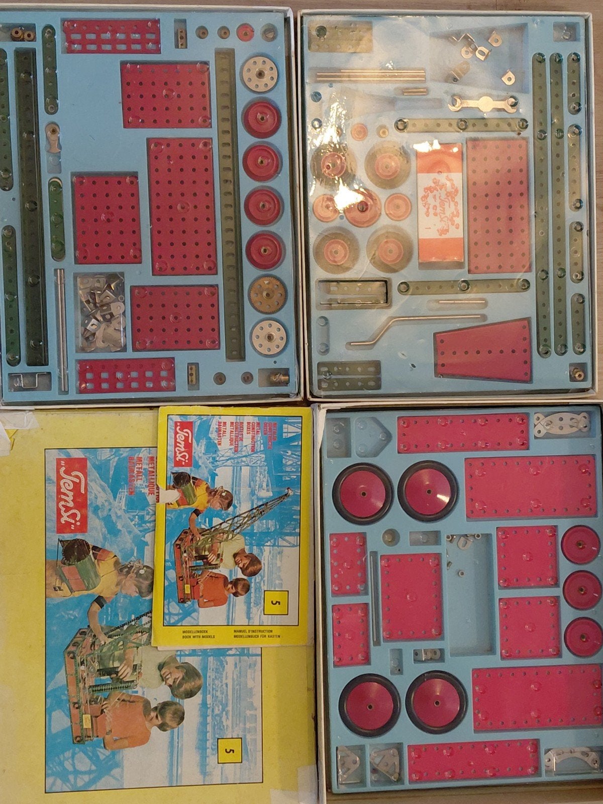 Grote Doos Temsi Box 5 Constructie Speelgoed als Meccano, Ophalen