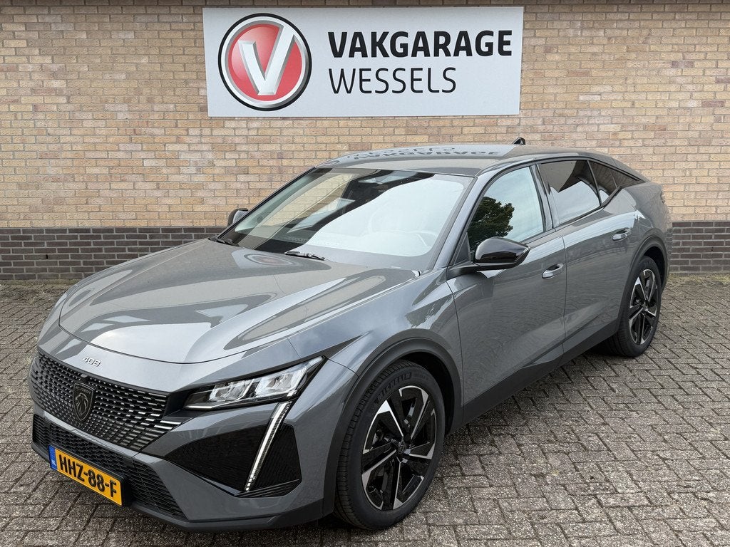 Peugeot 408 1.2 Hybrid Allure Automaat | Clima | 19" LM | Ca, Auto's, Peugeot, 12 maanden, 1199 cc, Leder en Stof, Origineel Nederlands