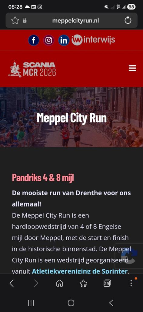 Gezocht Ticket meppel city run 4 mijl, Eén persoon