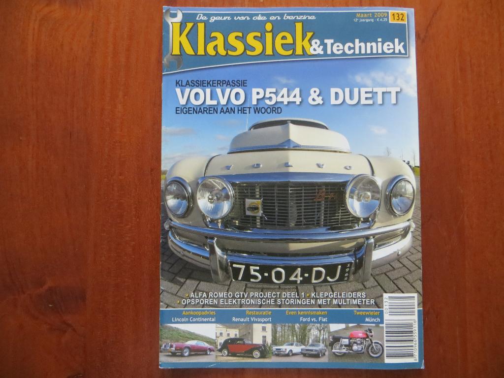 Klassiek & Techniek 132 Volvo P544 en Duett, Renault, Münch, Ophalen of Verzenden, Nieuw, Volvo