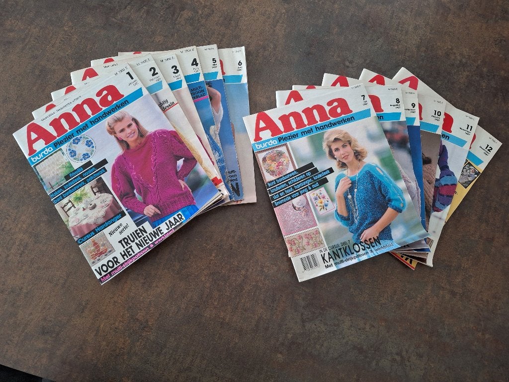 Anna Burda plezier met handwerken jaargang 1987, Breien en Haken, Burda, Ophalen of Verzenden, Zo goed als nieuw