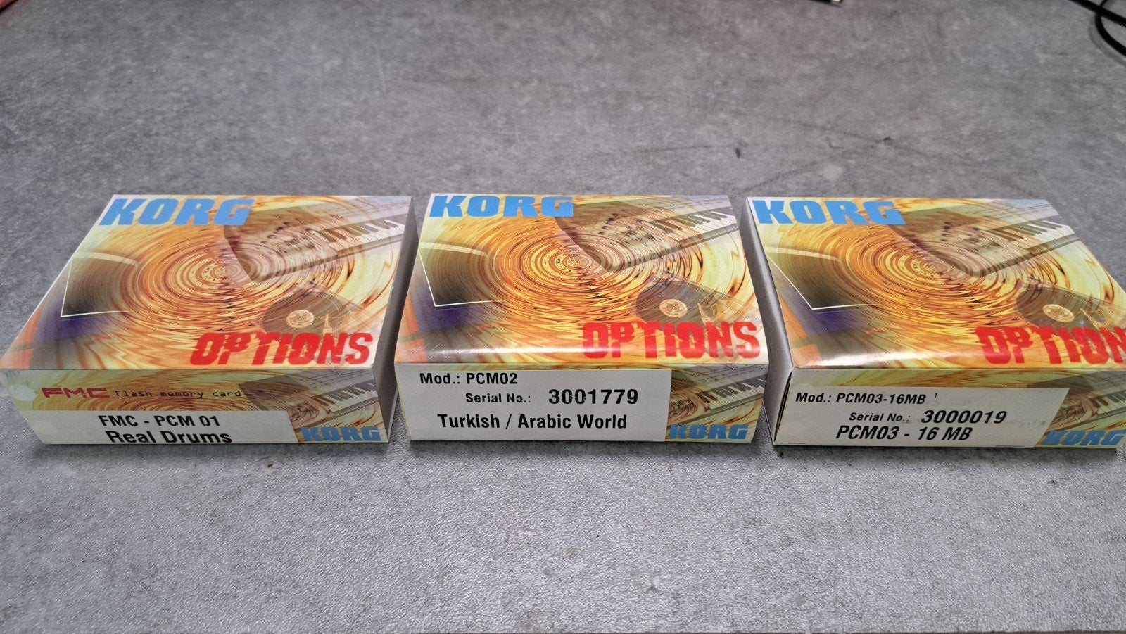 Korg PCM01, PCM02 en PCM03 voor de Korg PA80, Ophalen of Verzenden, Nieuw