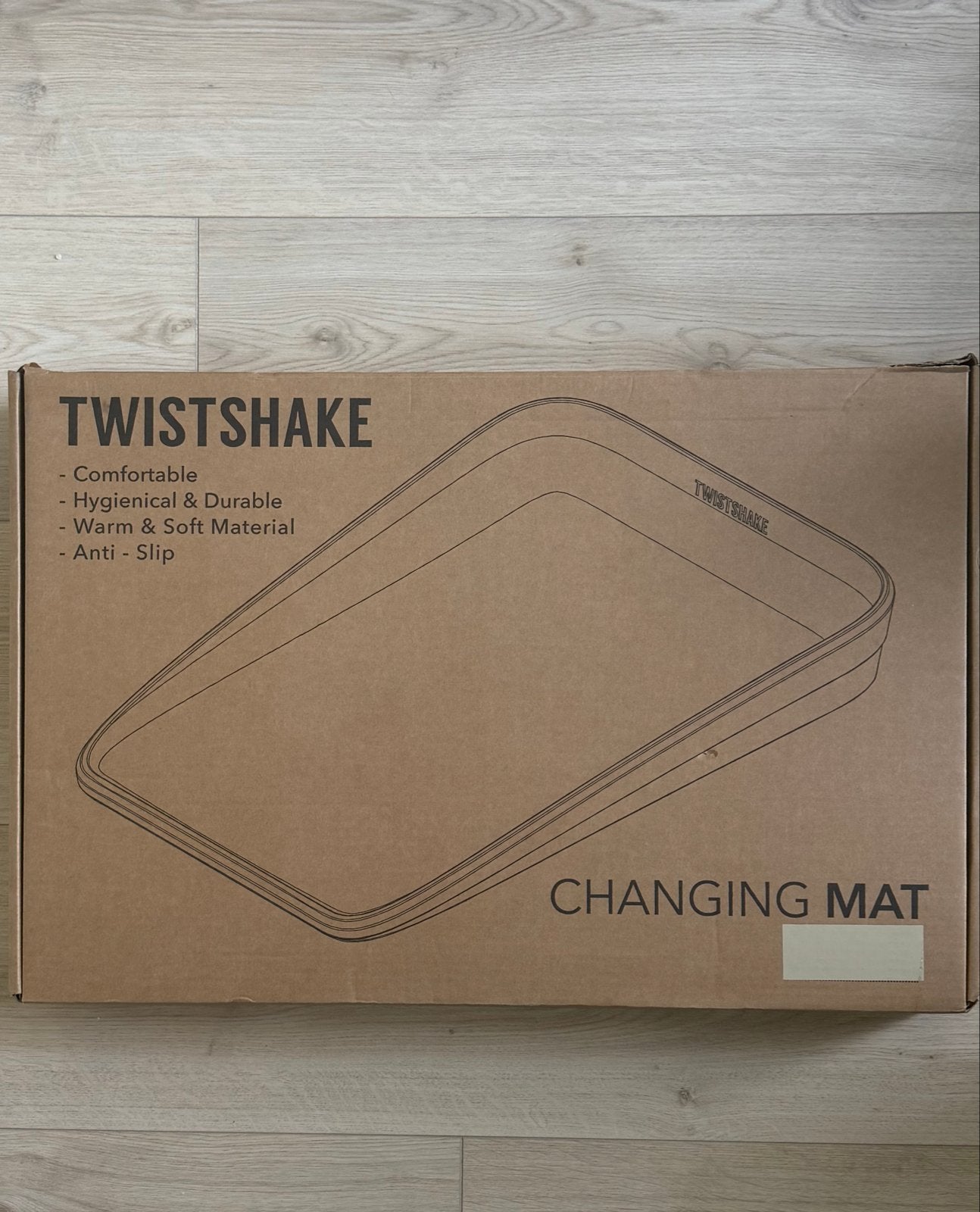 Twistshake verschoonkussen Beige - Nieuw, Kinderen en Baby's, Badjes en Verzorging, Aankleedkussen, Nieuw, Standaard, Ophalen