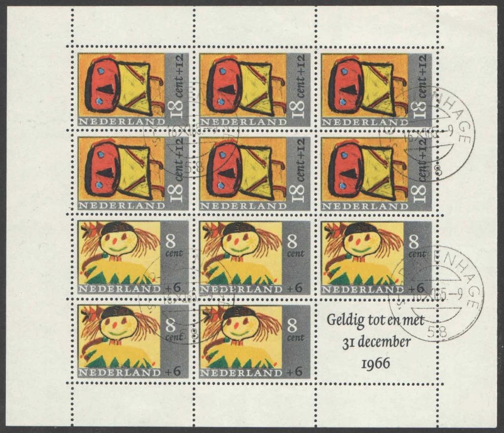 Nederland NVPH nr 854 gestempeld Kinderpostzegels 1965, Postzegels en Munten, Postzegels | Nederland, Ophalen of Verzenden, Na 1940