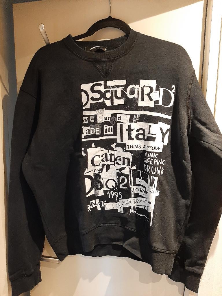 Dsquared2 trui, Kleding | Heren, Truien en Vesten, Ophalen, Maat 52/54 (L), Dsquared2, Zwart