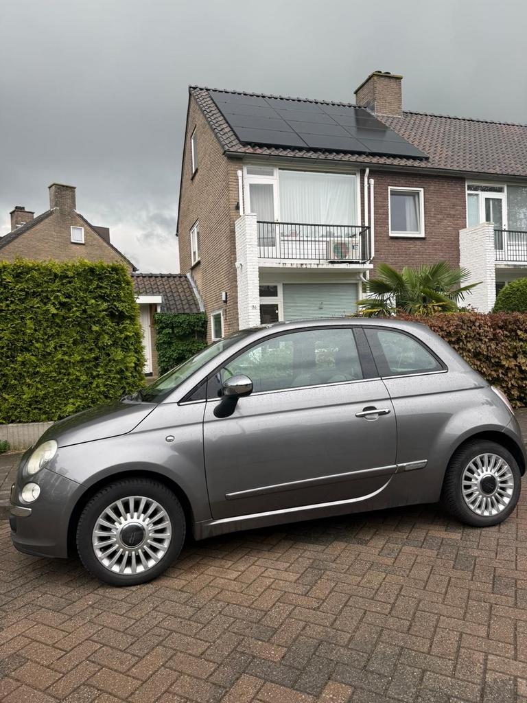 Fiat 500 1.2 AUT 51KW 2009 Grijs, Bluetooth, 1242 cc, 4 cilinders, Origineel Nederlands