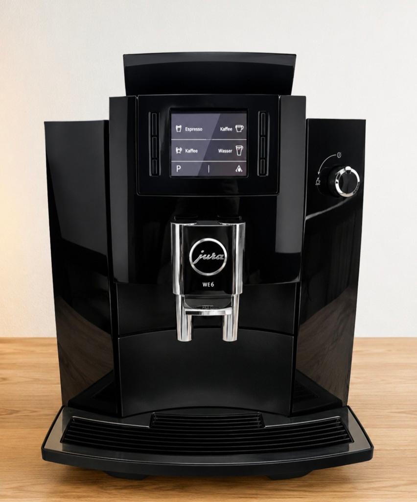 Jura WE6 Professional - Pianolak Zwart incl  opschuimer!, Witgoed en Apparatuur, Koffiezetapparaten, Zo goed als nieuw, Gemalen koffie