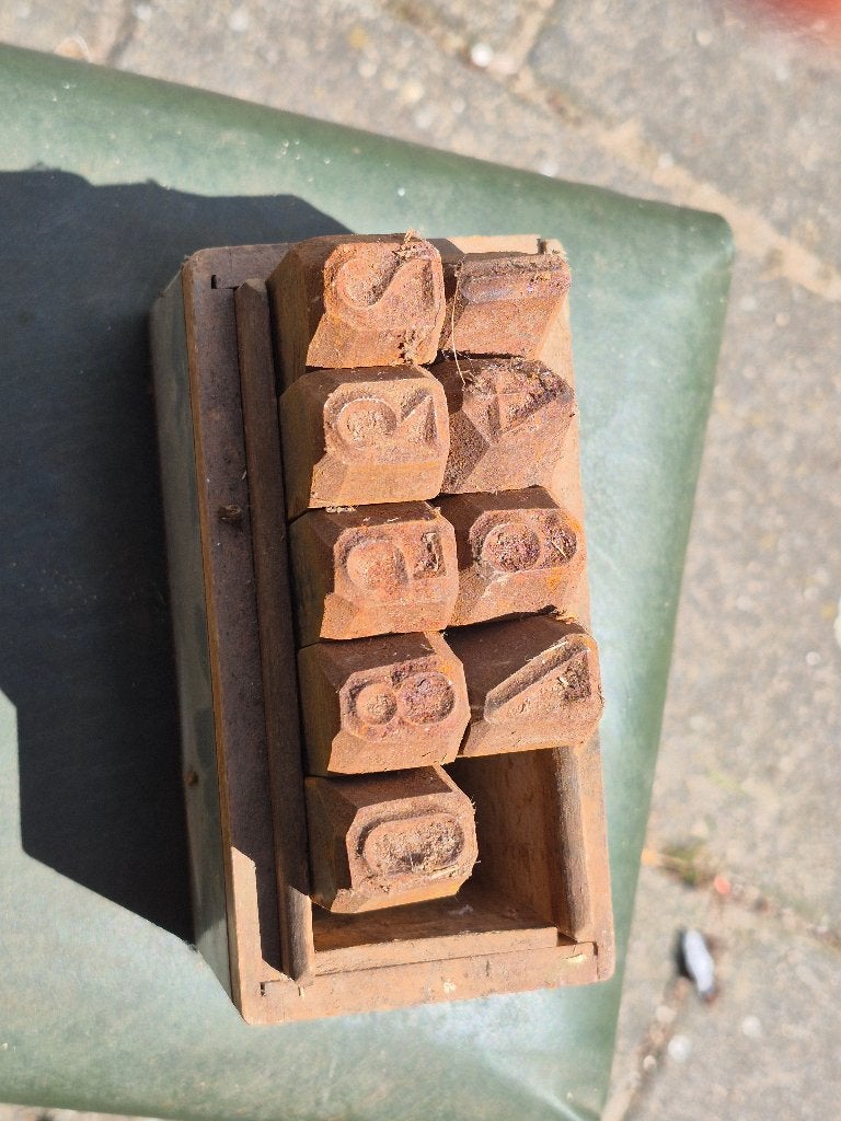 antiek slagcijferset, Ophalen