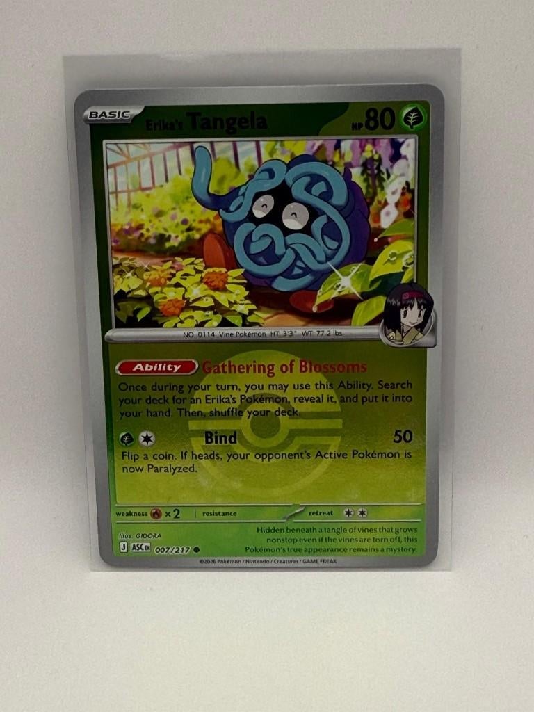 Erika's Tangela [Ball] #7 007/217 Pokémon Ascended Heroes, Verzenden, Nieuw, Losse kaart, Foil