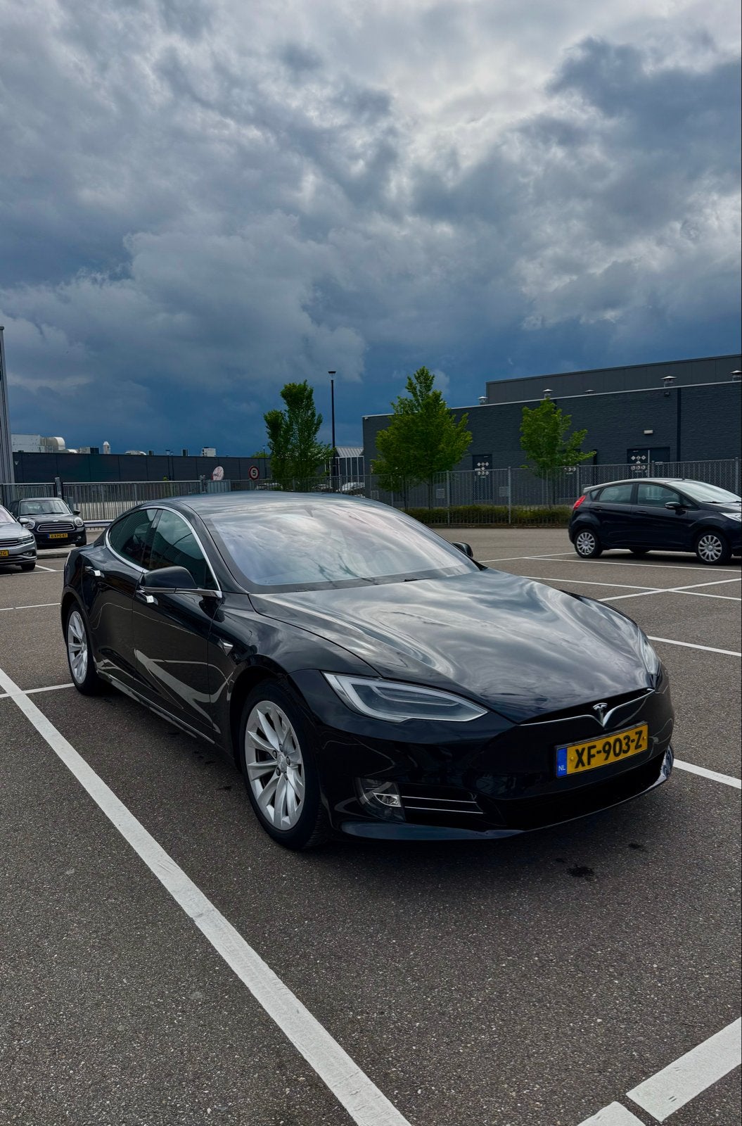 Tesla Model S 75D 2018 Zwart - Premium Interior, Auto's, Zwart, Zwart, Origineel Nederlands, Elektrisch