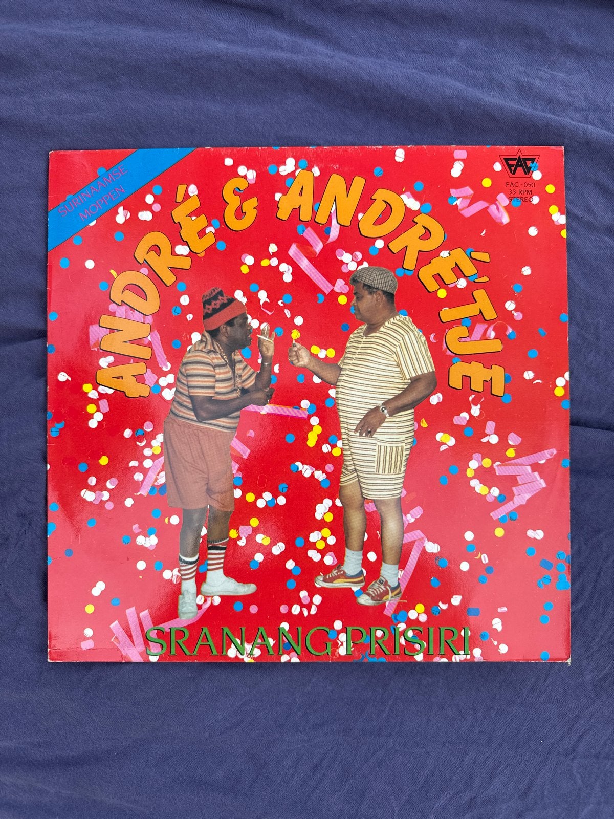 André & André'tje - Sranang Prisiri LP (Surinaamse Moppen), Ophalen, LP, Gebruikt, Overige genres