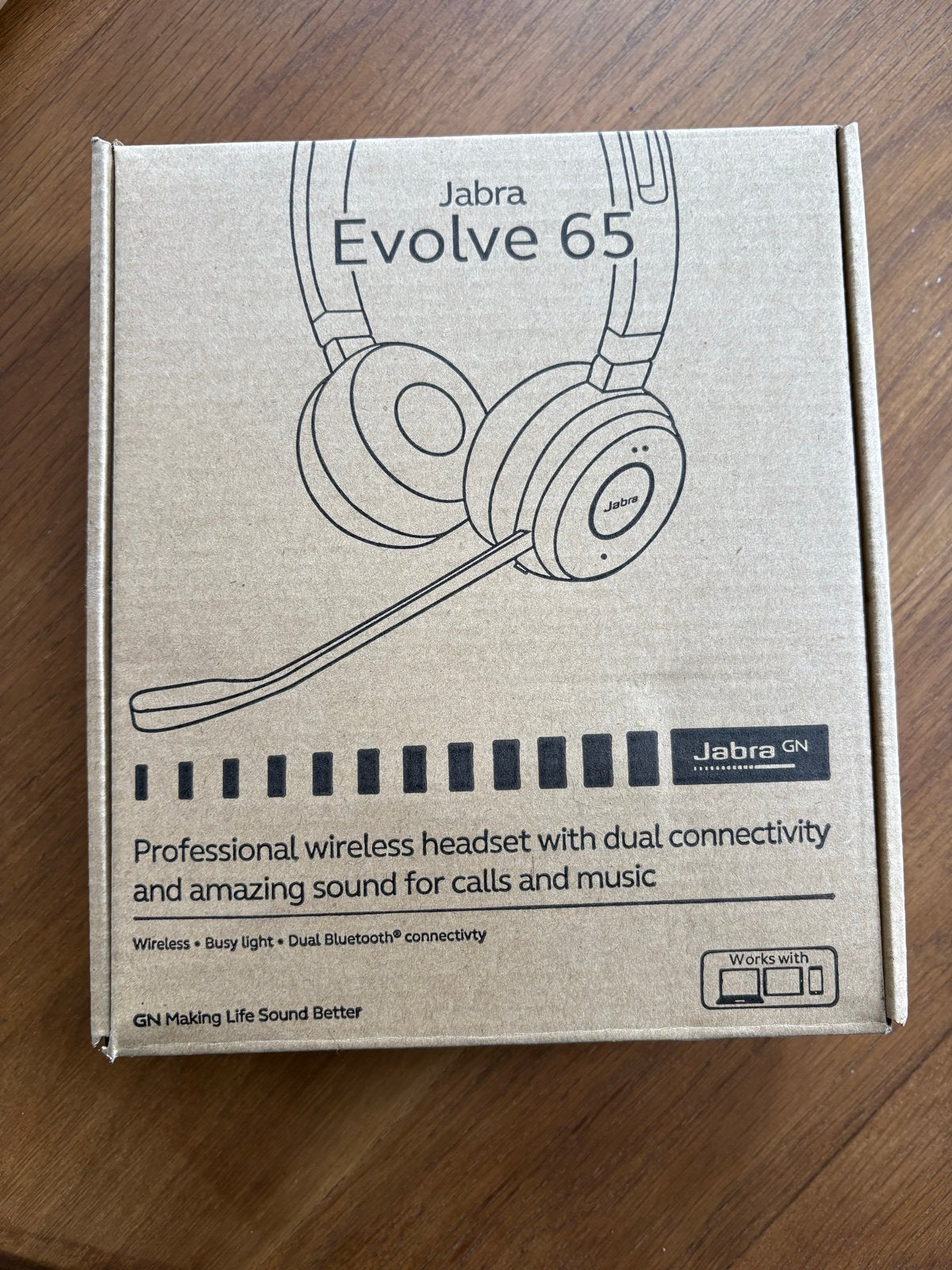 Jabra Evolve 65 Stereo MS - Nieuw in doos, nooit gebruikt, Audio, Tv en Foto, Koptelefoons, Ophalen, Bluetooth, Nieuw, Over-ear