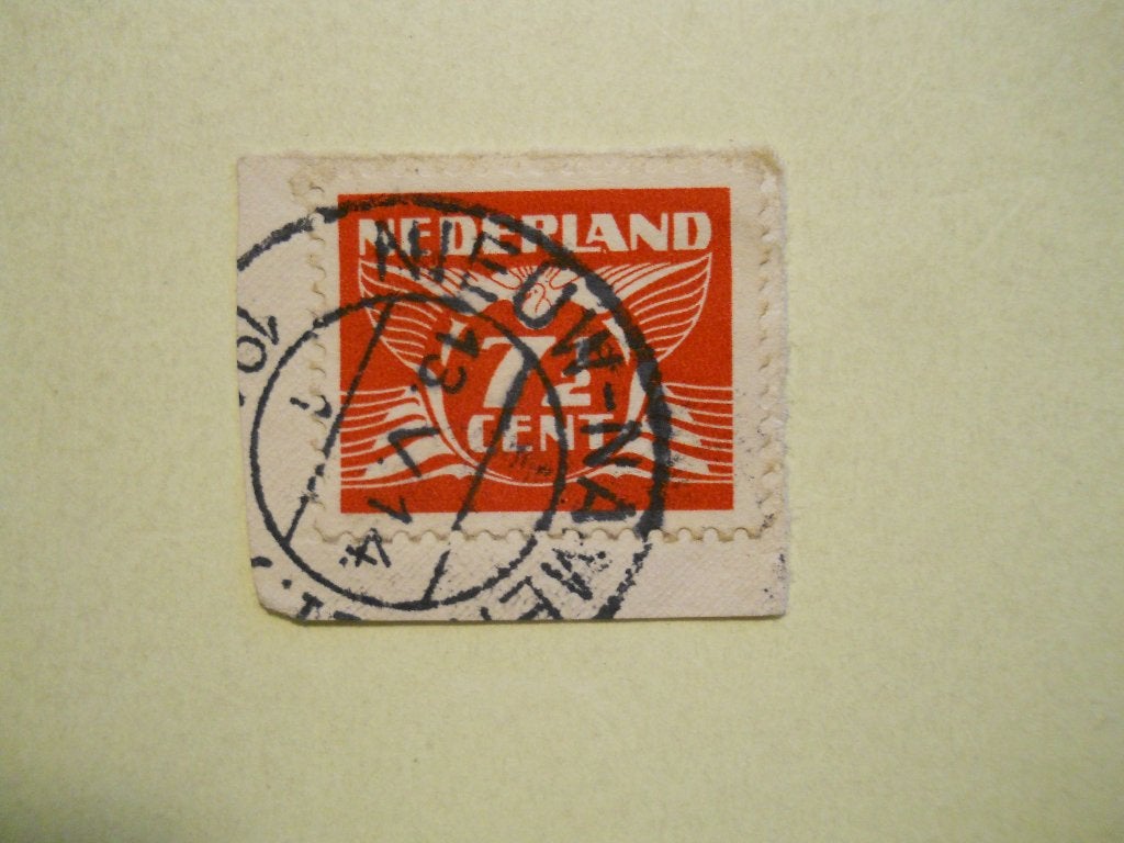 Nederland 1941 Vliegende duif Nvph.381 stempel Nieuw-Namen, Postzegels en Munten, Ophalen of Verzenden, Na 1940, Gestempeld
