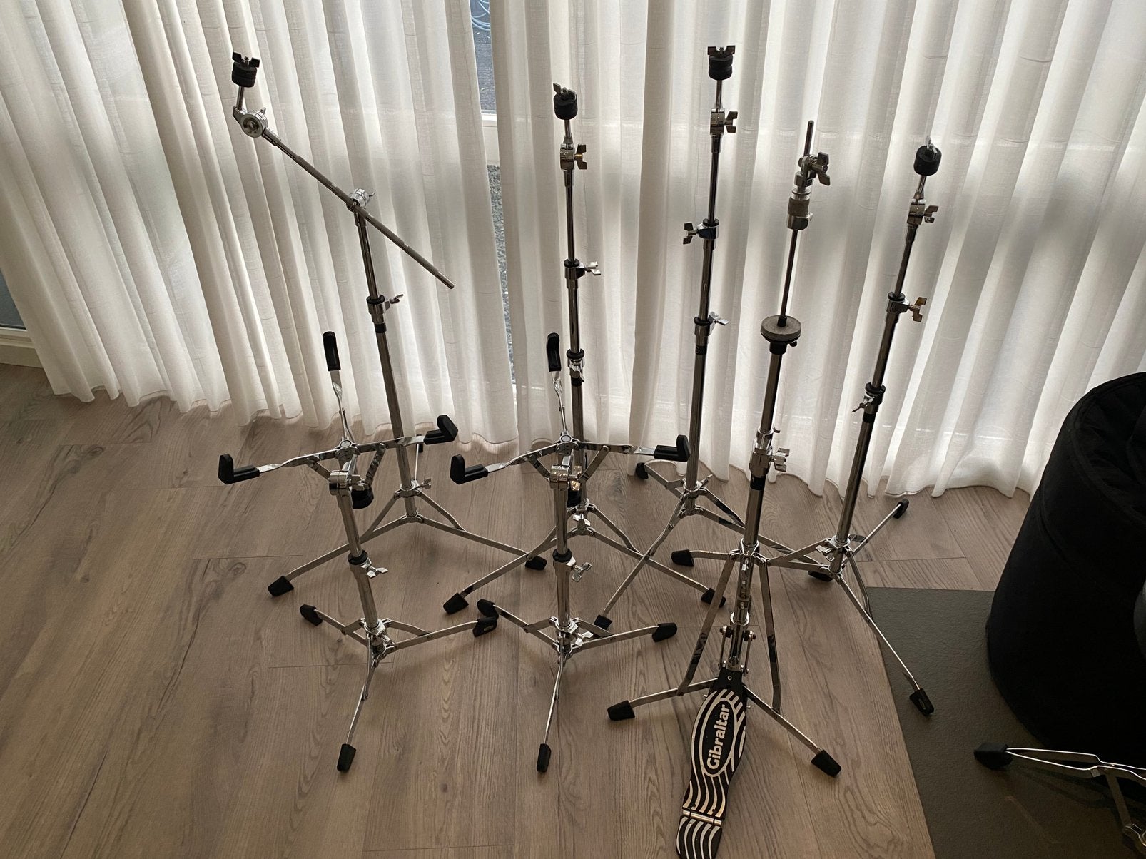Set flatbase hardware, Muziek en Instrumenten, Drumstellen en Slagwerk, Ophalen, Gebruikt, Overige merken