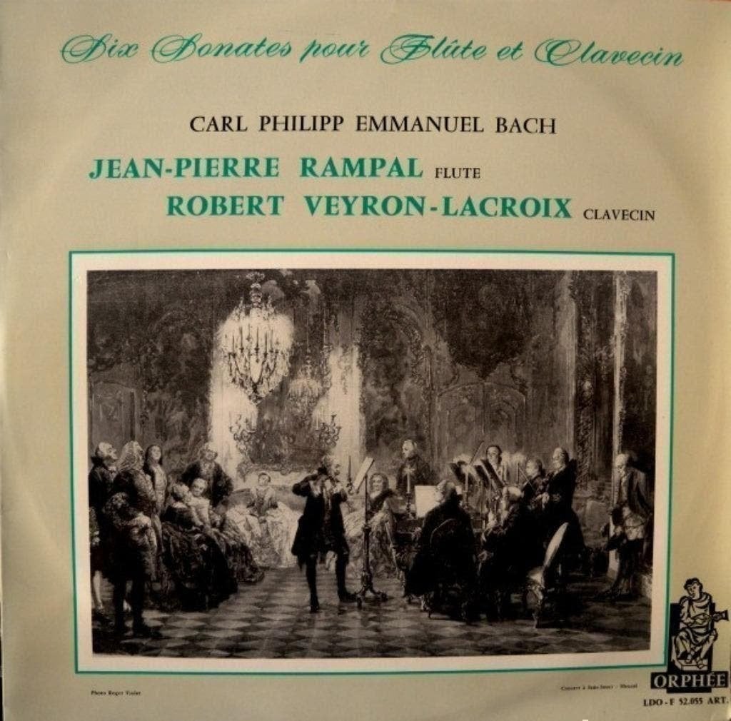 C P E Bach  Rampal Veyron-Lacroix – Six Sonates, Kamermuziek, Ophalen of Verzenden, Zo goed als nieuw, 12 inch