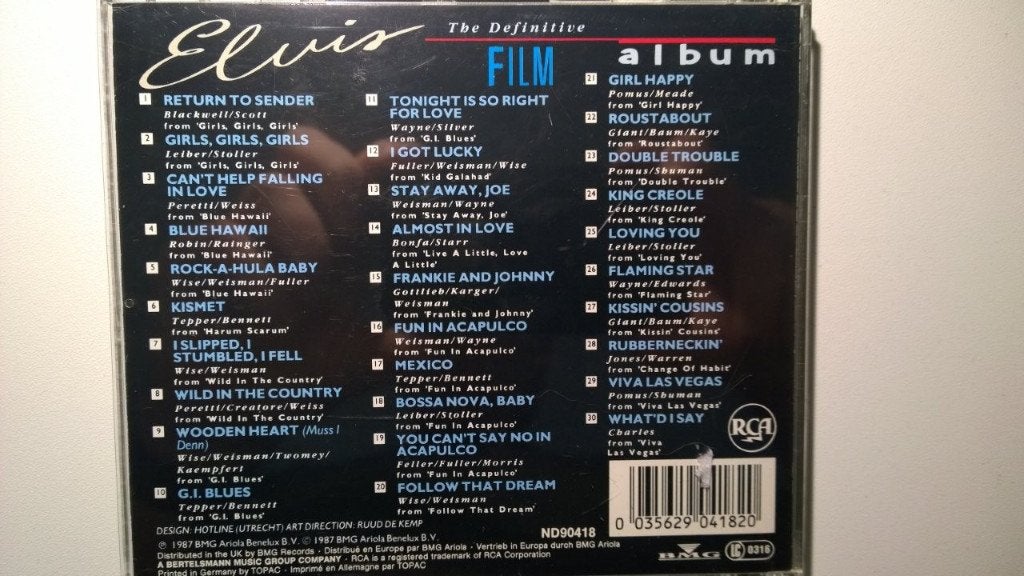 Elvis Presley - The Definitive Film Album, Ophalen of Verzenden, Zo goed als nieuw, Rock-'n-roll, Album