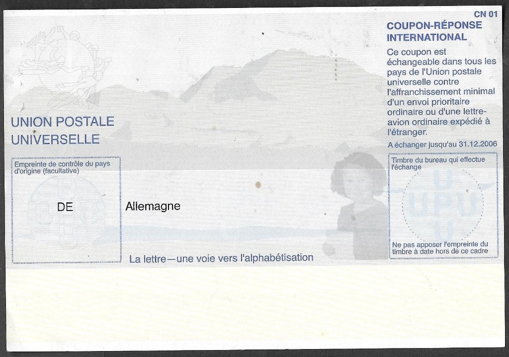 CRI IAS Antwoordcoupon Duitsland Model Beijing 2001-2006, Ophalen of Verzenden, Overige typen