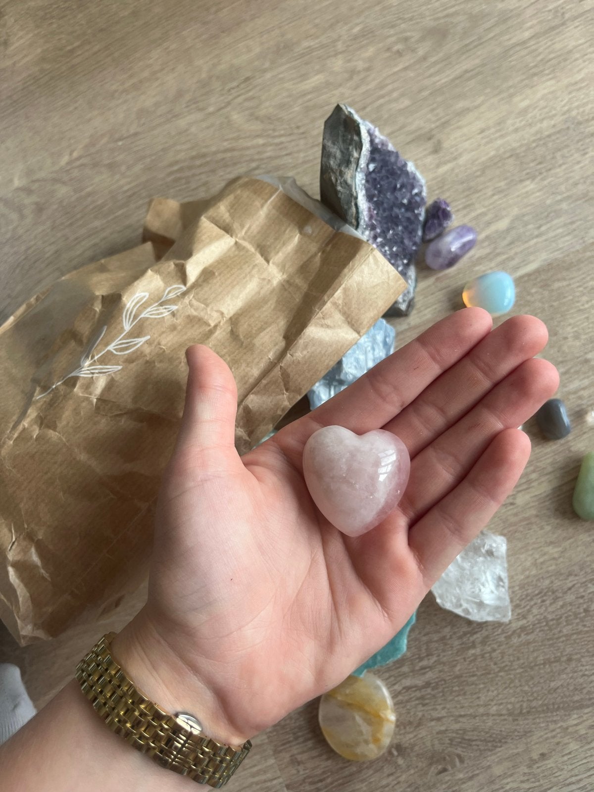 Diverse collectie edelstenen en kristallen, Sieraden, Tassen en Uiterlijk, Ophalen, Gebruikt