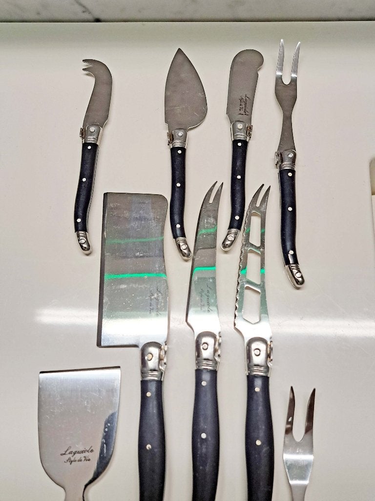 laguiole style de vie servies bestekset 9 delen, Ophalen of Verzenden, Zo goed als nieuw, Rvs of Chroom