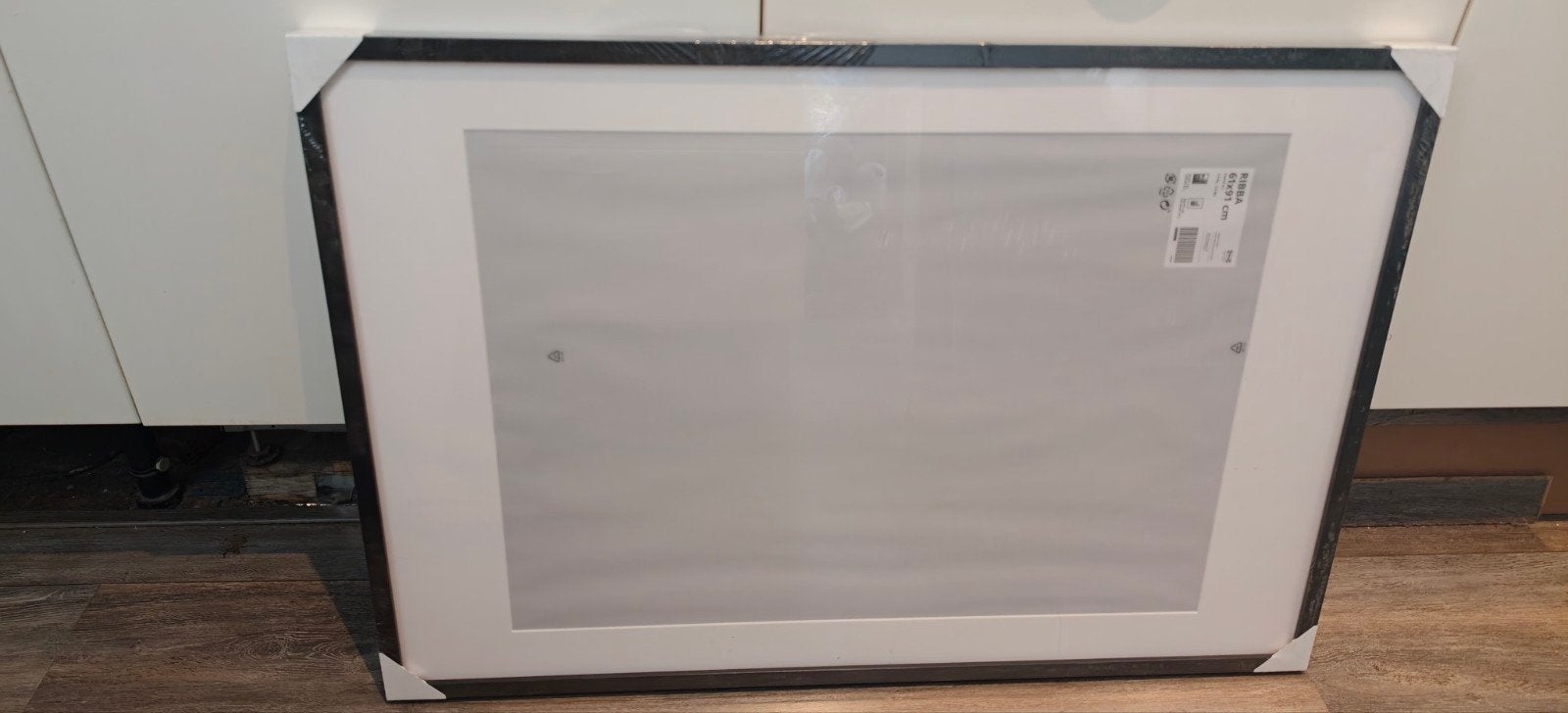 Nieuwe IKEA RIBBA fotolijst 61  91 cm – zwart, Ophalen, Nieuw, Zwart, Fotolijst